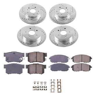 Callahan Brake Parts® - Drilled & Slotted Brake Kit