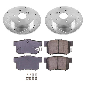 Callahan Brake Parts® - Drilled and Slotted Rear Brake Kit