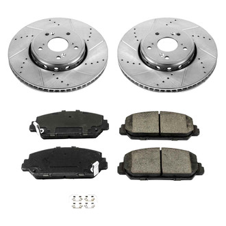 Callahan Brake Parts® - Drilled and Slotted Front Brake Kit