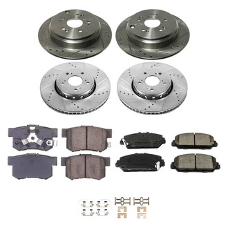Callahan Brake Parts® - Drilled & Slotted Brake Kit