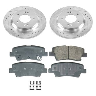 Callahan Brake Parts® - Drilled and Slotted Rear Brake Kit