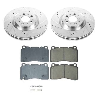 Callahan Brake Parts® - Drilled and Slotted Front Brake Kit