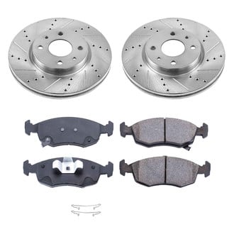 Callahan Brake Parts® - Drilled and Slotted Front Brake Kit