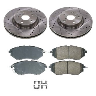 Callahan Brake Parts® K027018 - Drilled and Slotted Front Brake Kit