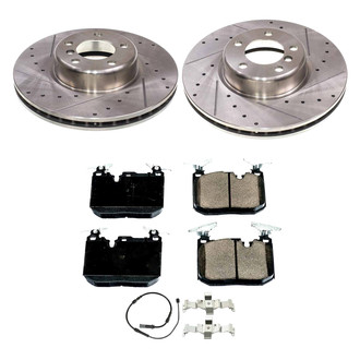 Callahan Brake Parts® - Drilled and Slotted Front Brake Kit