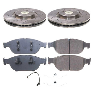 Callahan Brake Parts® - Drilled and Slotted Front Brake Kit