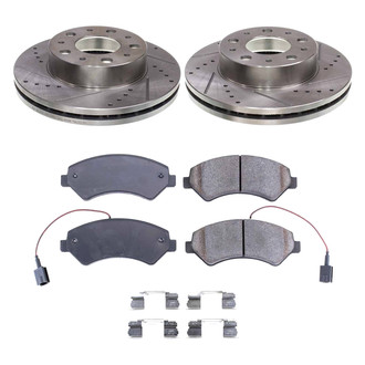 Callahan Brake Parts® - Drilled and Slotted Front Brake Kit