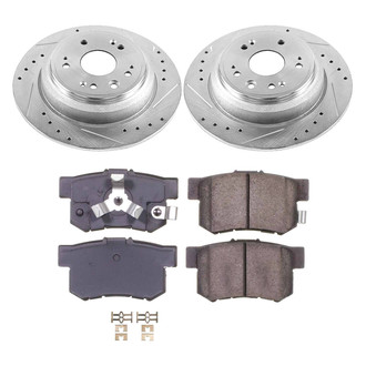 Callahan Brake Parts® - Drilled and Slotted Rear Brake Kit
