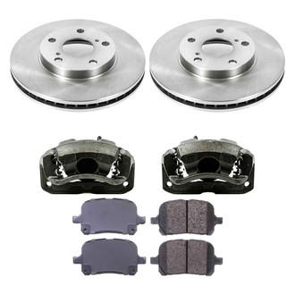 Callahan Brake Parts® - Plain Front Brake Kit with Calipers