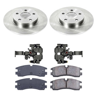 Callahan Brake Parts® - Plain Rear Brake Kit with Calipers