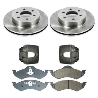 Callahan Brake Parts® - Plain Front Brake Kit with Calipers