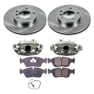 Callahan Brake Parts® - Plain Front Brake Kit with Calipers