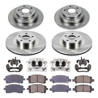 Callahan Brake Parts® - Plain Brake Kit with Calipers