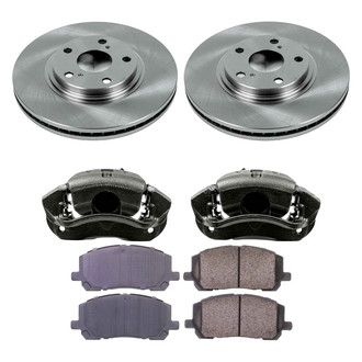 Callahan Brake Parts® - Plain Front Brake Kit with Calipers