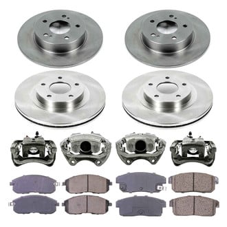 Callahan Brake Parts® - Plain Brake Kit with Calipers