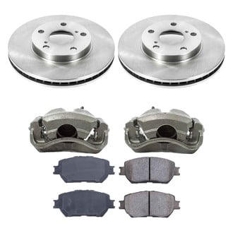 Callahan Brake Parts® - Plain Front Brake Kit with Calipers