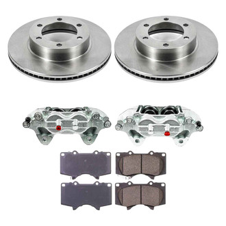 Callahan Brake Parts® - Plain Front Brake Kit with Calipers