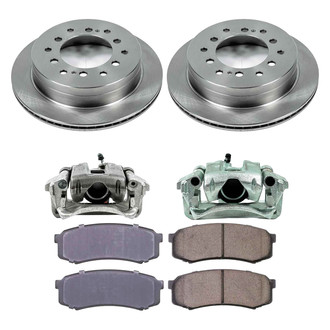 Callahan Brake Parts® - Plain Rear Brake Kit with Calipers