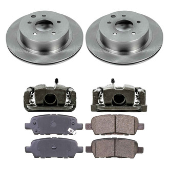 Callahan Brake Parts® - Plain Rear Brake Kit with Calipers