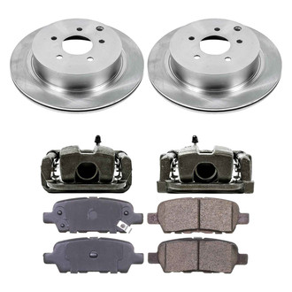 Callahan Brake Parts® - Plain Rear Brake Kit with Calipers