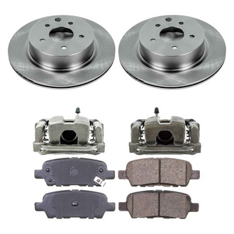 Callahan Brake Parts® - Plain Rear Brake Kit with Calipers