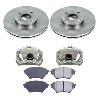Callahan Brake Parts® - Plain Front Brake Kit with Calipers