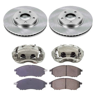 Callahan Brake Parts® - Plain Front Brake Kit with Calipers