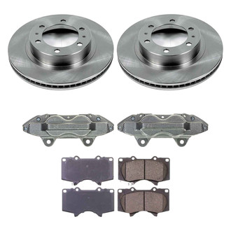 Callahan Brake Parts® - Plain Front Brake Kit with Calipers