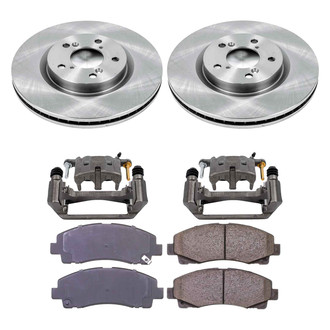Callahan Brake Parts® - Plain Front Brake Kit with Calipers