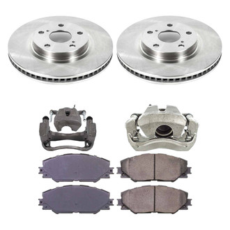 Callahan Brake Parts® K027468 - Plain Front Brake Kit with Calipers