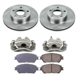 Callahan Brake Parts® - Plain Front Brake Kit with Calipers