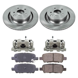 Callahan Brake Parts® - Plain Rear Brake Kit with Calipers