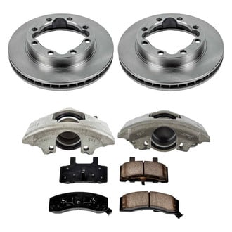 Callahan Brake Parts® - Plain Front Brake Kit with Calipers