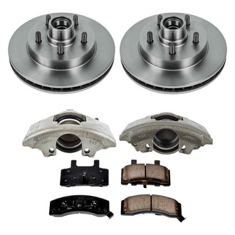 Callahan Brake Parts® - Plain Front Brake Kit with Calipers