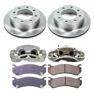 Callahan Brake Parts® - Plain Rear Brake Kit with Calipers