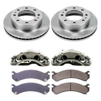 Callahan Brake Parts® - Plain Front Brake Kit with Calipers