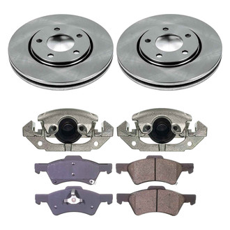 Callahan Brake Parts® - Plain Front Brake Kit with Calipers