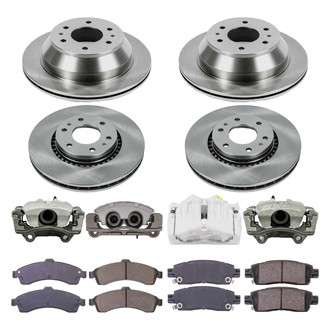 Callahan Brake Parts® - Plain Brake Kit with Calipers