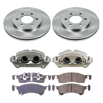 Callahan Brake Parts® - Plain Front Brake Kit with Calipers