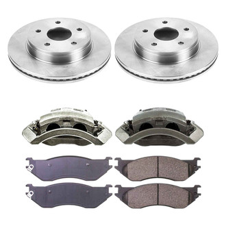 Callahan Brake Parts® - Plain Front Brake Kit with Calipers