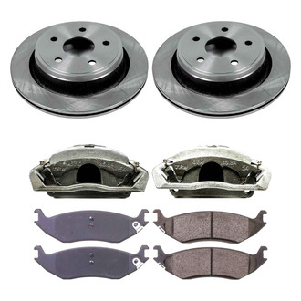 Callahan Brake Parts® K027582 - Plain Rear Brake Kit with Calipers
