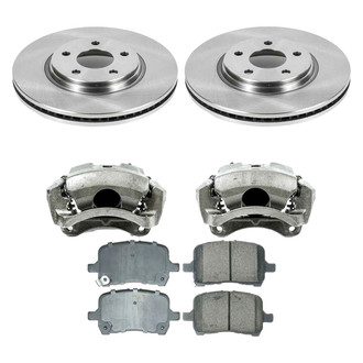 Callahan Brake Parts® - Plain Front Brake Kit with Calipers