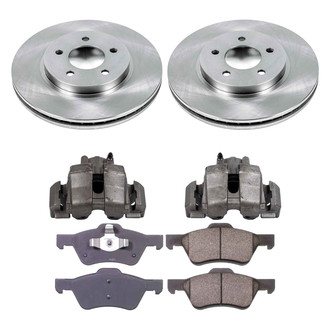 Callahan Brake Parts® - Plain Front Brake Kit with Calipers