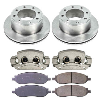 Callahan Brake Parts® - Plain Rear Brake Kit with Calipers