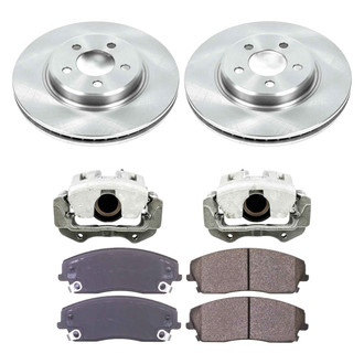Callahan Brake Parts® - Plain Front Brake Kit with Calipers