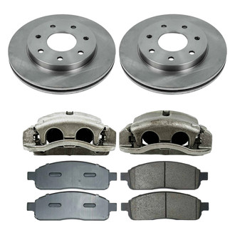Callahan Brake Parts® - Plain Front Brake Kit with Calipers