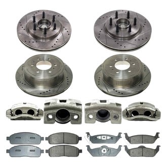 Callahan Brake Parts® - Drilled & Slotted Brake Kit with Calipers