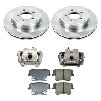 Callahan Brake Parts® - Plain Rear Brake Kit with Calipers