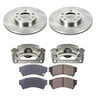 Callahan Brake Parts® - Plain Front Brake Kit with Calipers