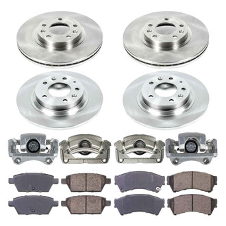 Callahan Brake Parts® - Plain Brake Kit with Calipers